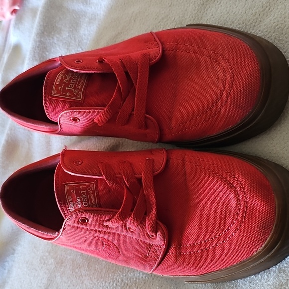 AWESOME RARE RED/BROWN STEFAN JANOSKI NIKE SHOES - Picture 1 of 10